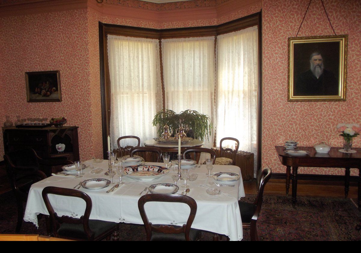 A fairly intimate dining room.