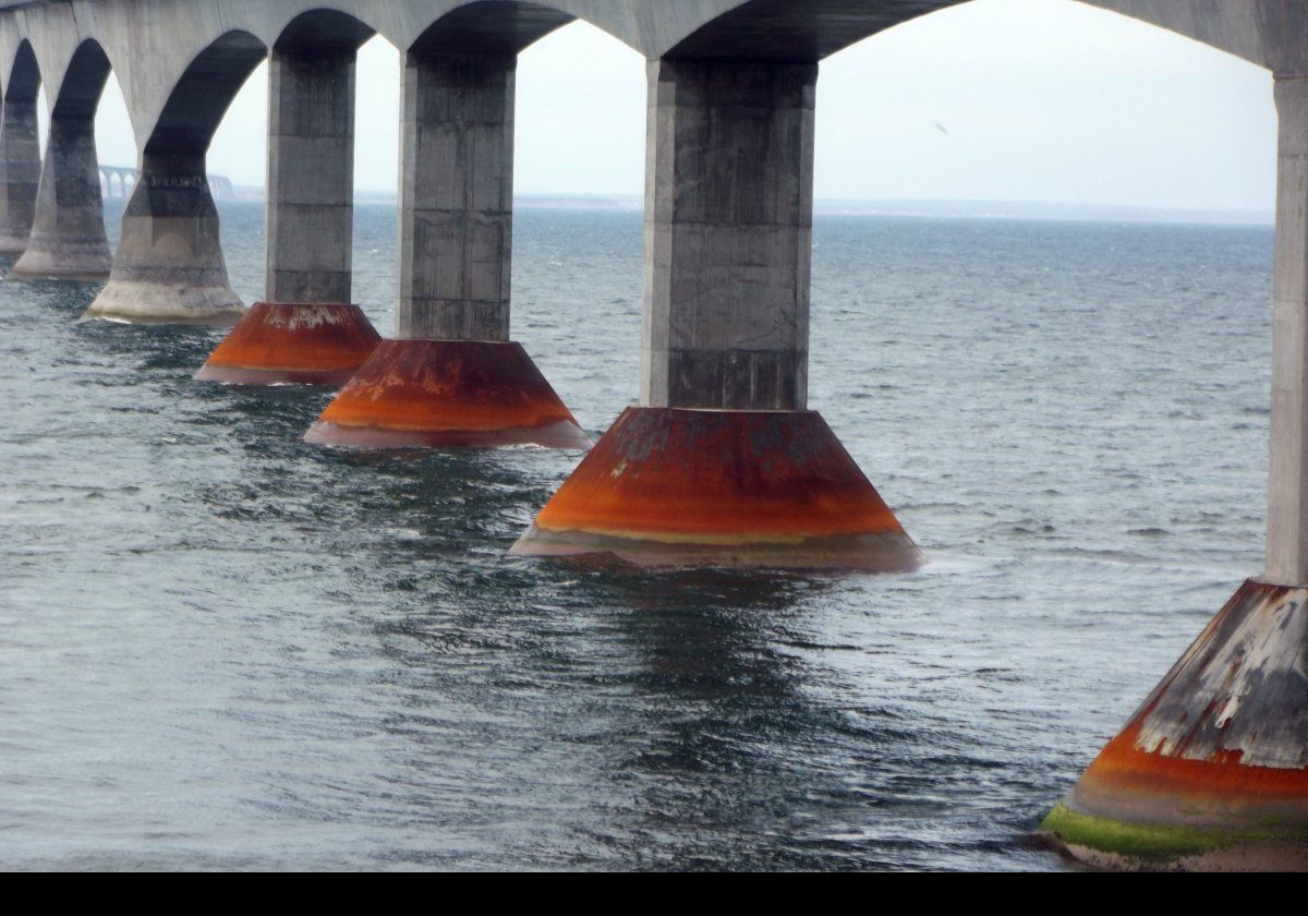 Bridge toll charges depend on the number of axles the vehicle has.  Tolls are collected when leaving Prince Edward Island in the same way that ferry tolls are charged.  Thus, arriving by ferry and leaving by bridge costs the bridge toll.  Doing it the other way costs the, more expensive, ferry toll when leaving!