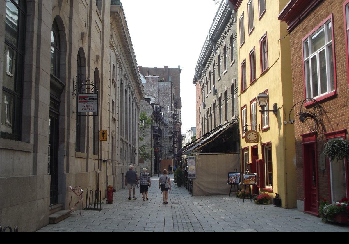 Walking the side streets of Quebec looking at interesting architecture, shops and people.