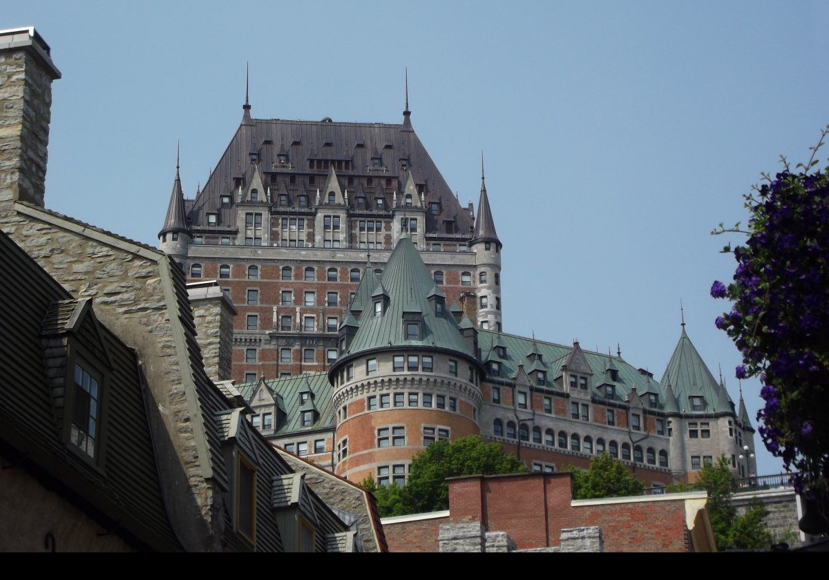 Another view of the Fairmont Le Château Frontenac hotel.  