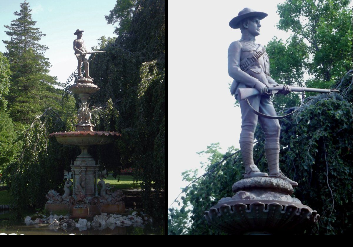 Royal Canadian Dragoons, Boer War Sculpture by renowned sculptor Hamilton MacCarthy (1903).