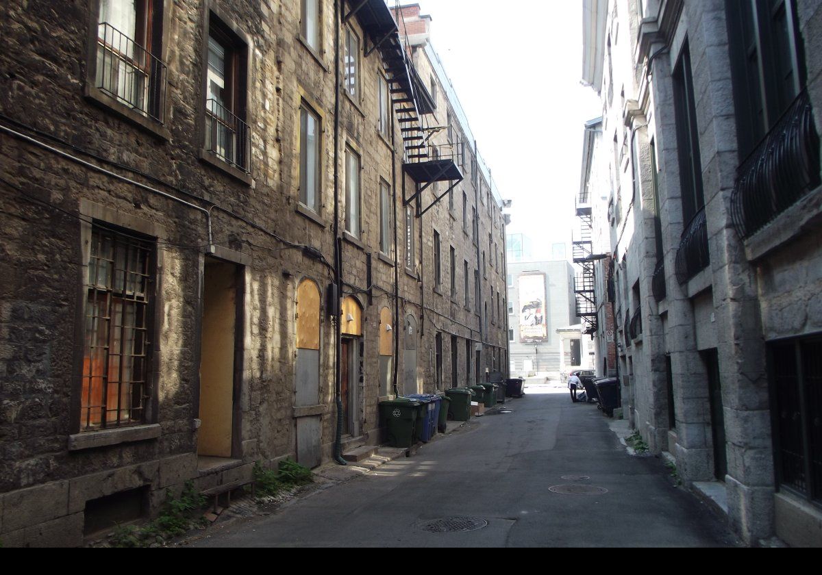 A small backstreet in Montreal.