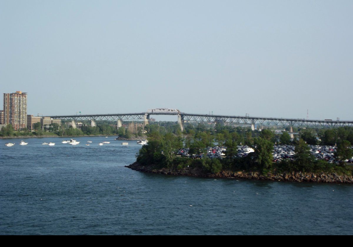 Part of the Jacques Cartier bridge.