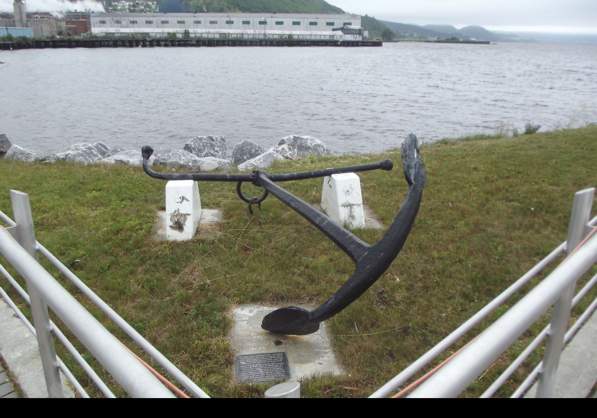 A commemorative anchor. All I remember is that a woman donated it in memory of her husband.