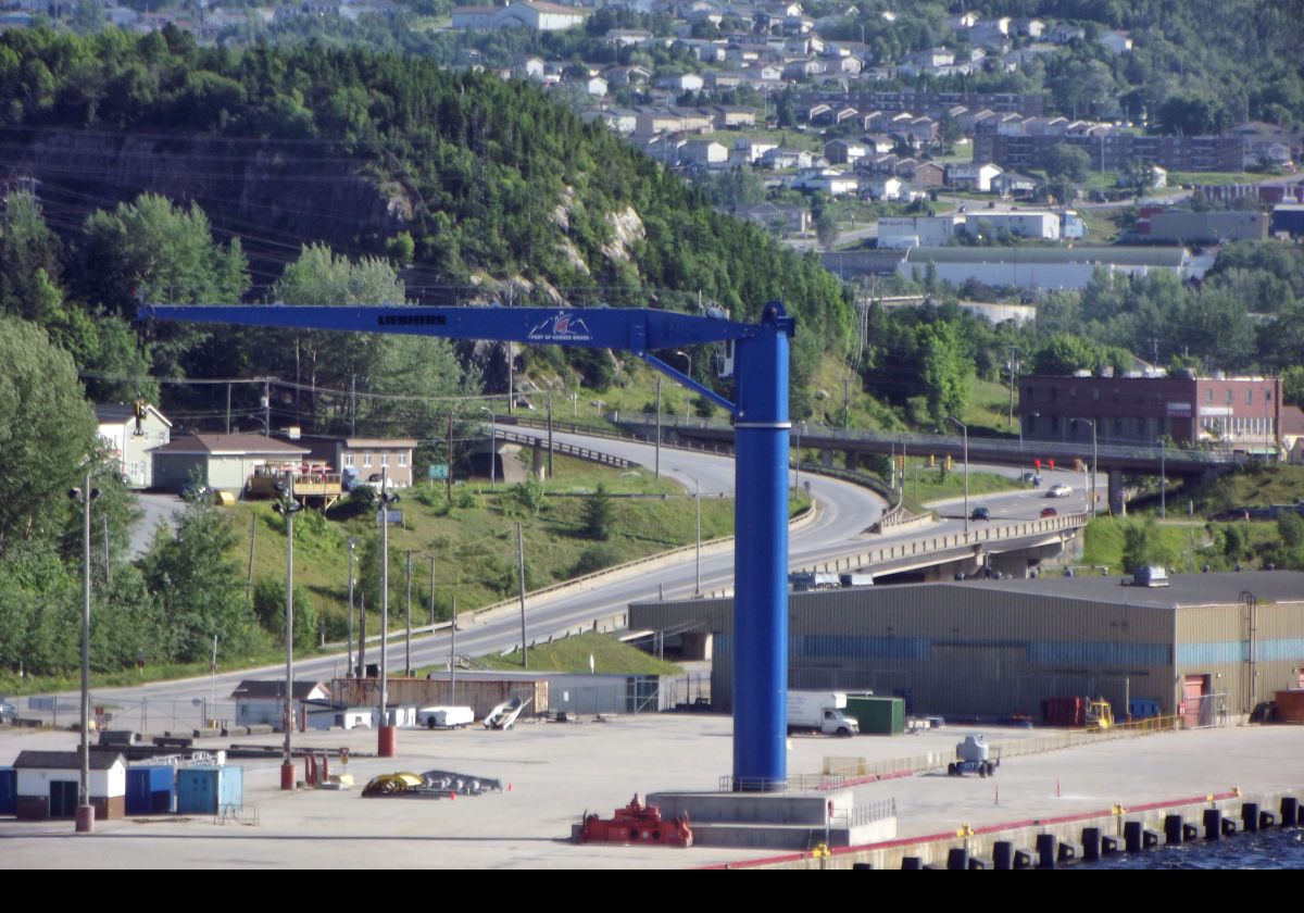 A last look across the dock as we depart Corner Brook.