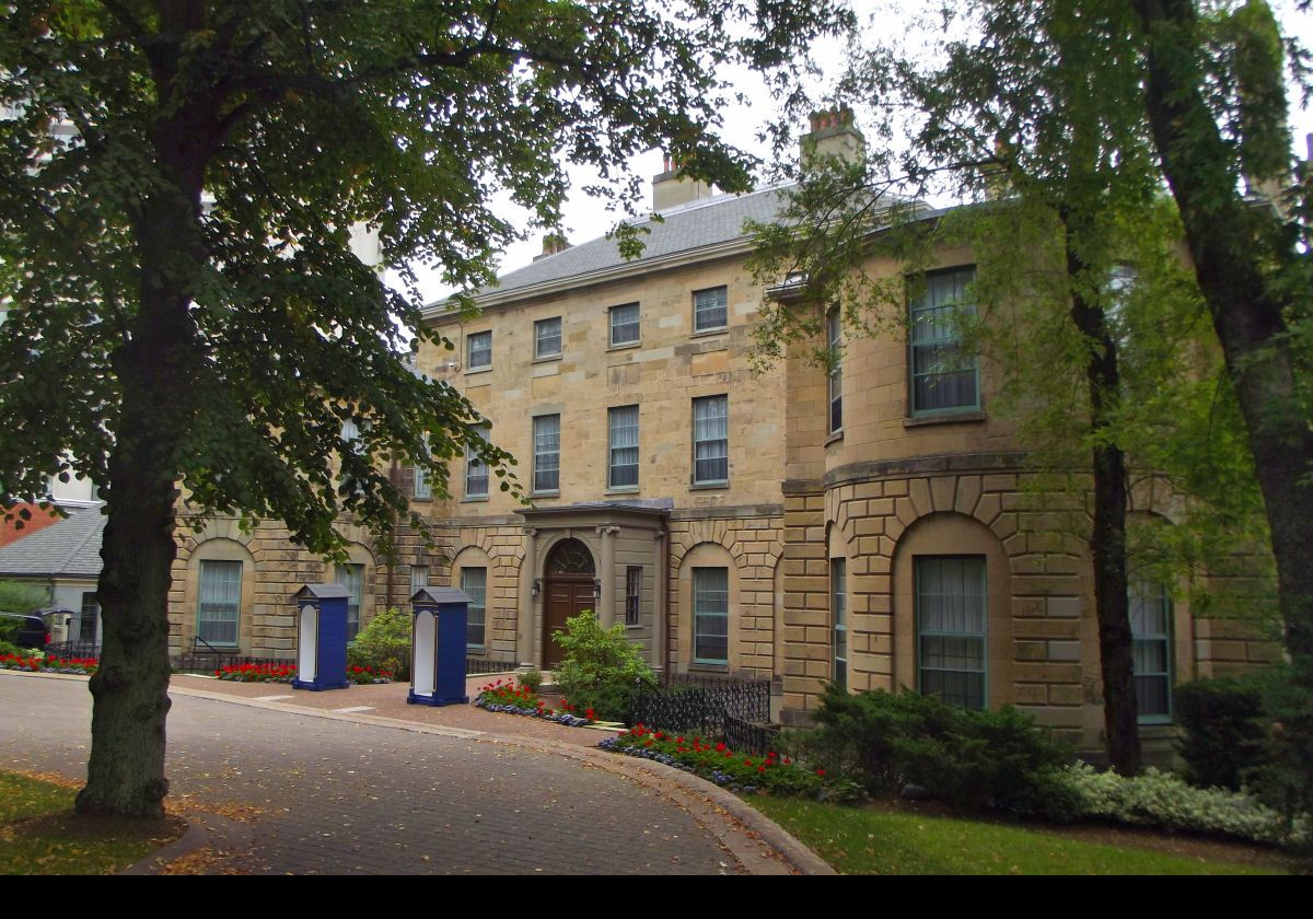 The Governor's Mansion built between 1799 and 1805, replacing an earlier house from 1749.  The next but one image contains more information.