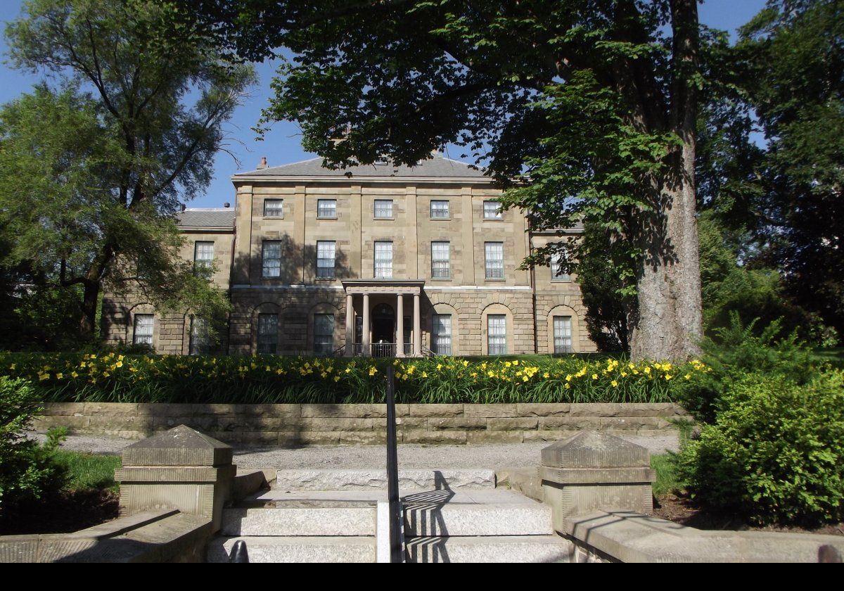 The rear of the Governor's Mansion.