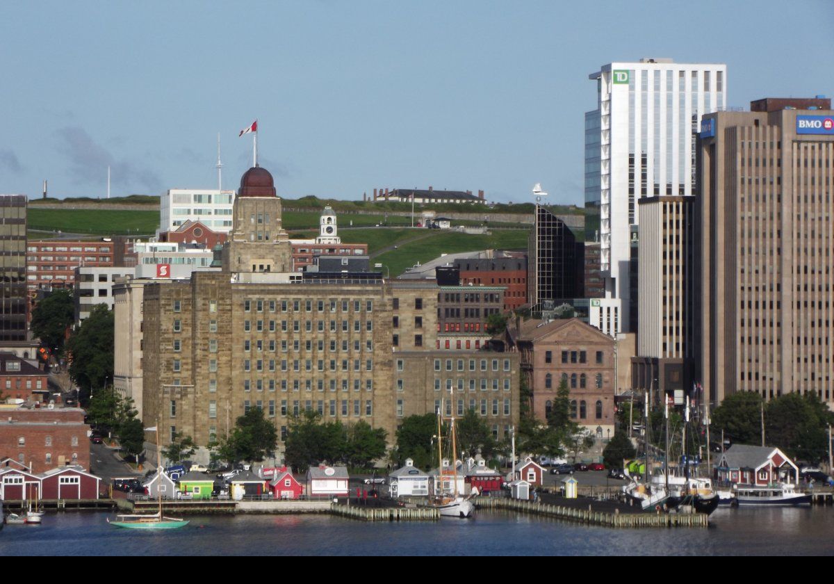 View from our ship acros Halifax to the Citadel.