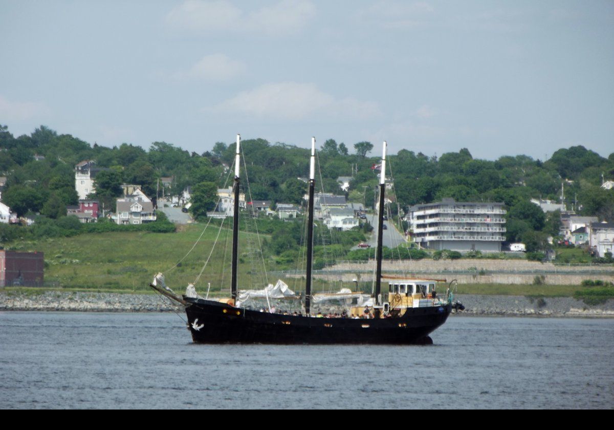 Tour schooner in Halifax harbor.