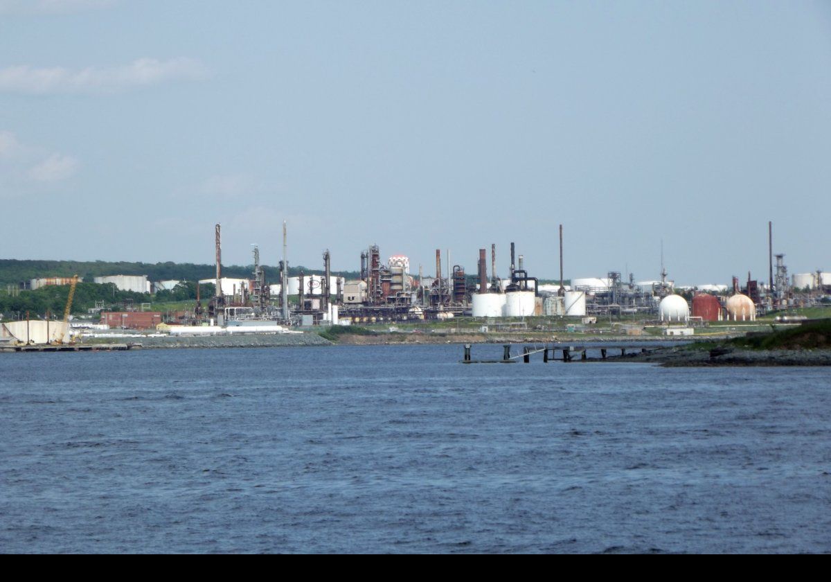 The Imperial Oil Marine Terminal across the harbor in Dartmouth.