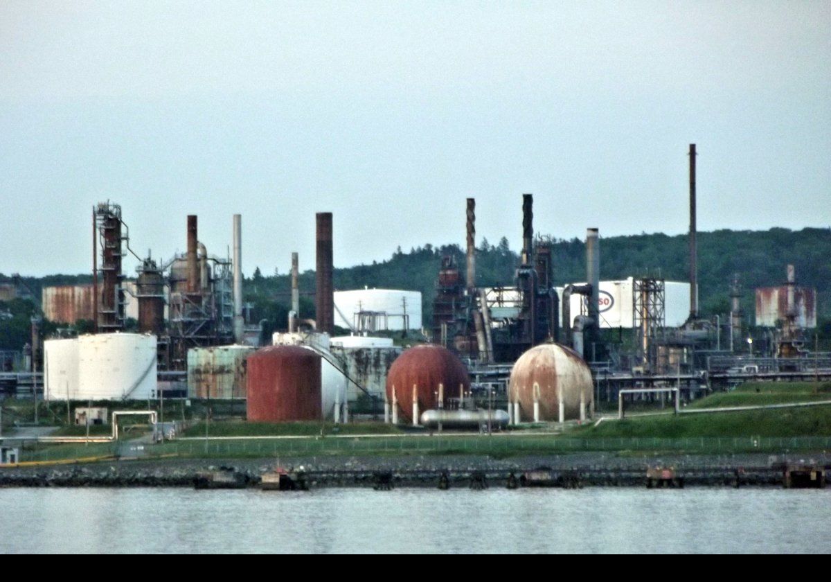 The Imperial Oil Marine Terminal across the harbor in Dartmouth.