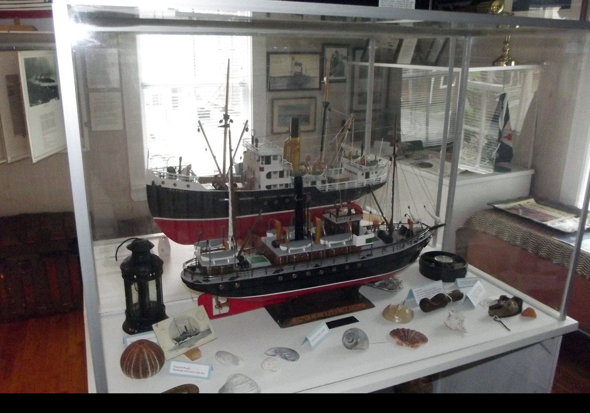 More model boats in the Jost House Museum.