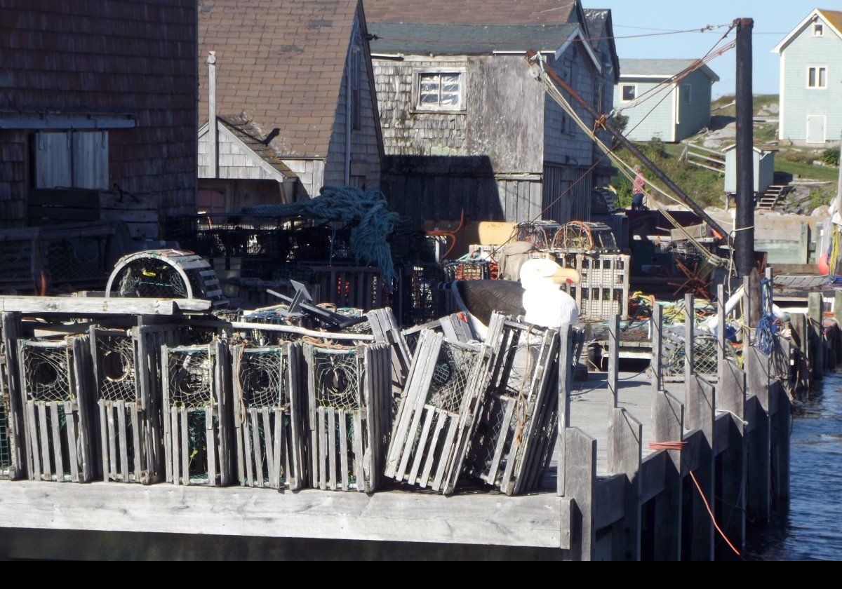 A collection of Crab and Lobster traps.