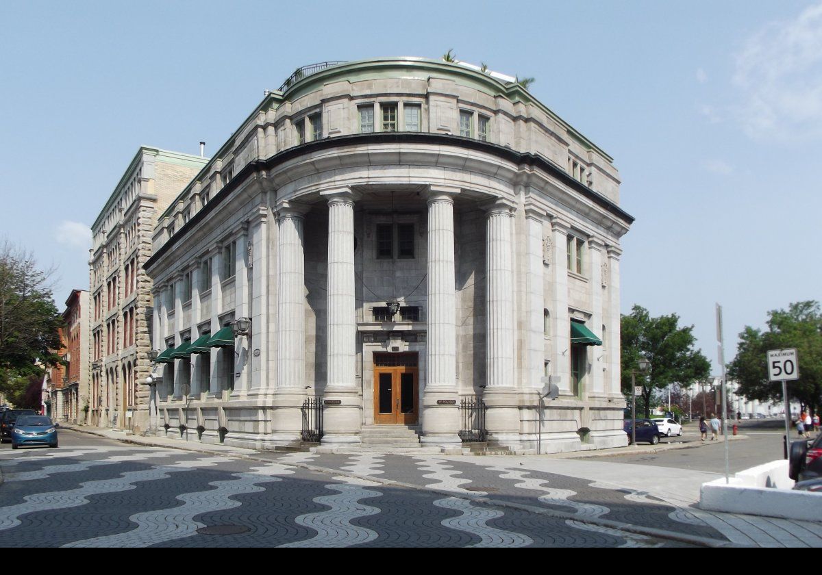 Victor Daniel Horsburgh designed many branch buildings for the Canadian Bank of Commerce.  This is a particularly attractive one that was built in 1900, though it is no longer in use as a bank.  It is the headquarters for Polycor; one of the largest suppliers of garanite, soapstone, marble, and other natural stone products.