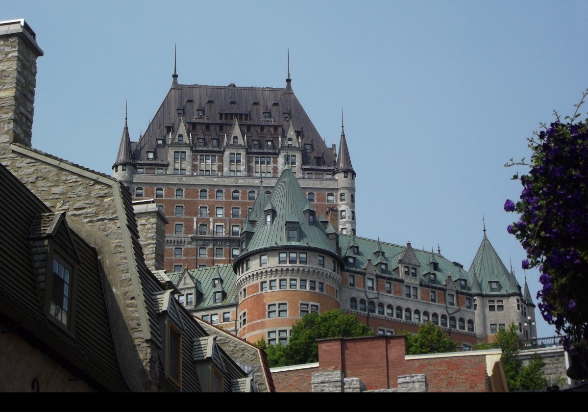 Another view of the Fairmont Le Château Frontenac hotel.