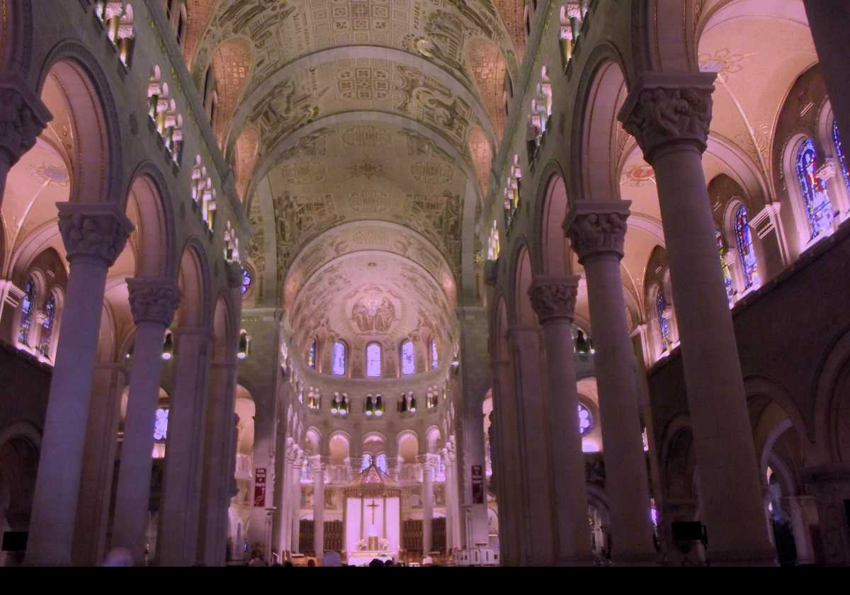 The interior of the church.