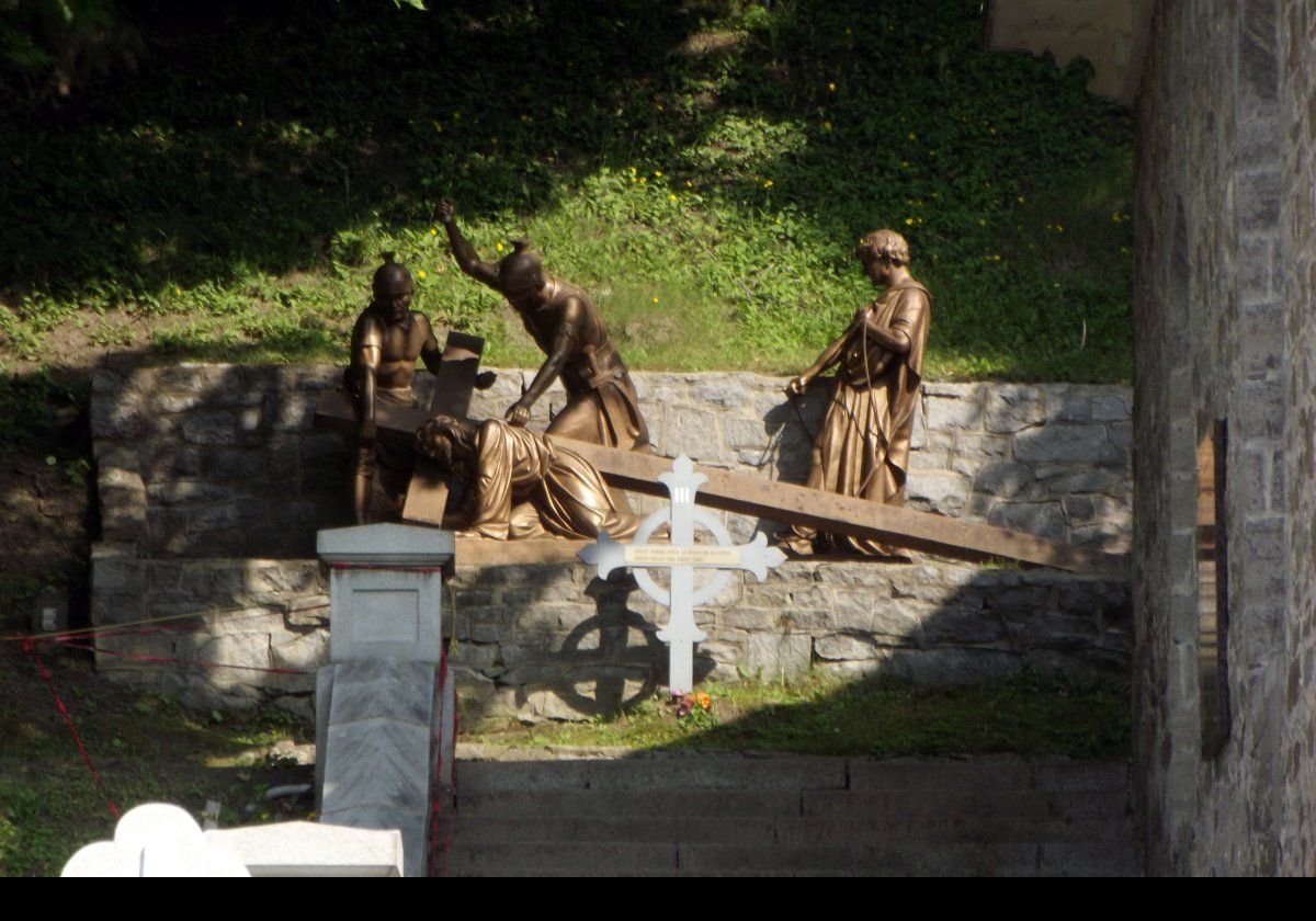 Next to the Chapel there is a Way of the Cross, with life-sized Stations of the Cross.