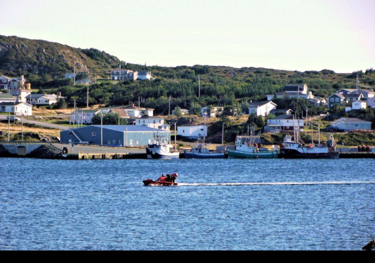 Heading into St Anthony Harbor towards our mooring.