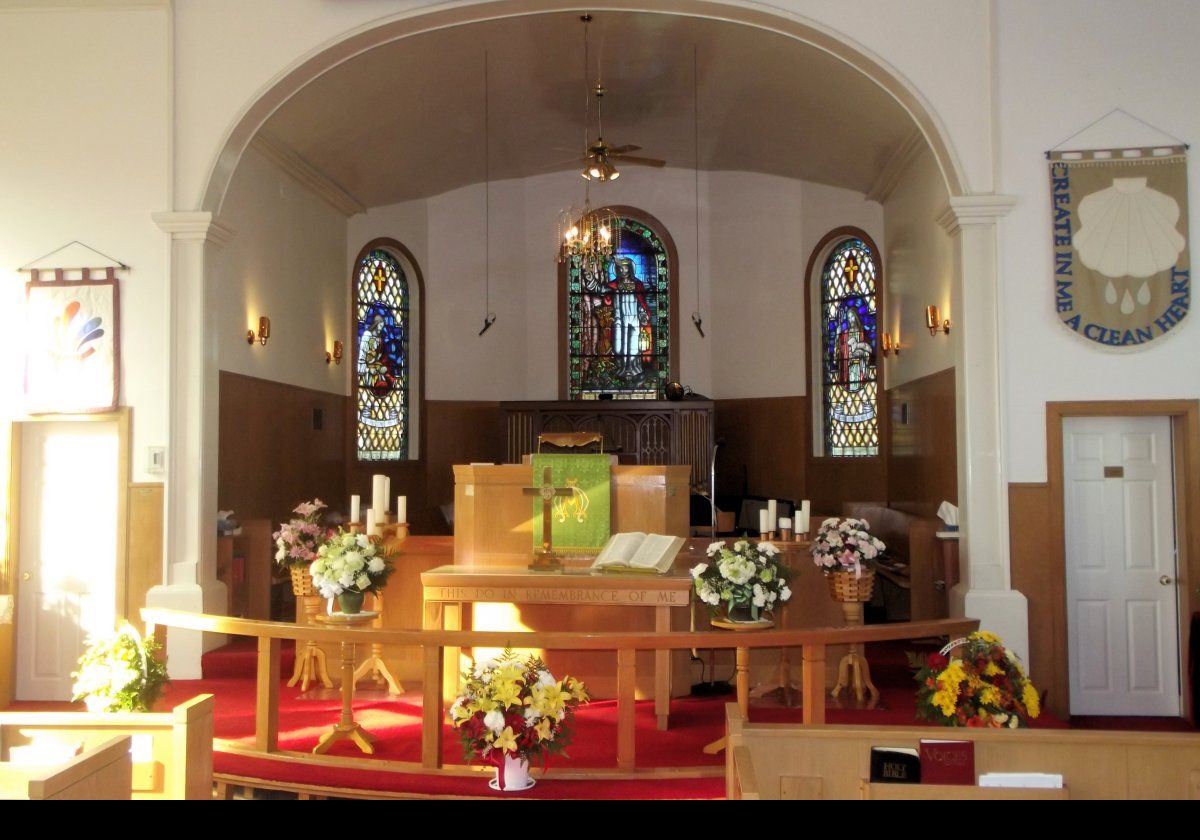 The interior of the church. Not something I see too often; if ever!