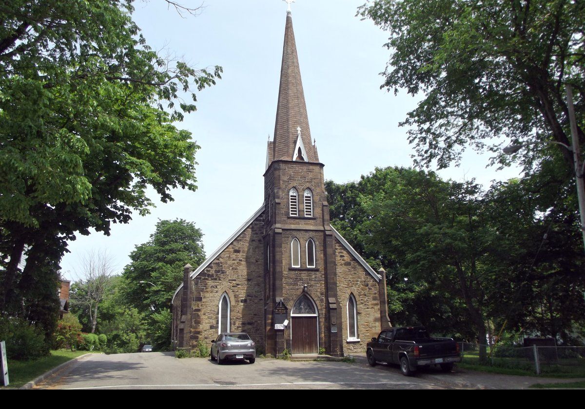 St. George’s Anglican Church was built between 1785 & 1791 by British army engineers sat about the same time that Sydney was founded as the capital of Cape Breton.  The current building retains little of the original having been modified and rebuilt a number of times over the years.