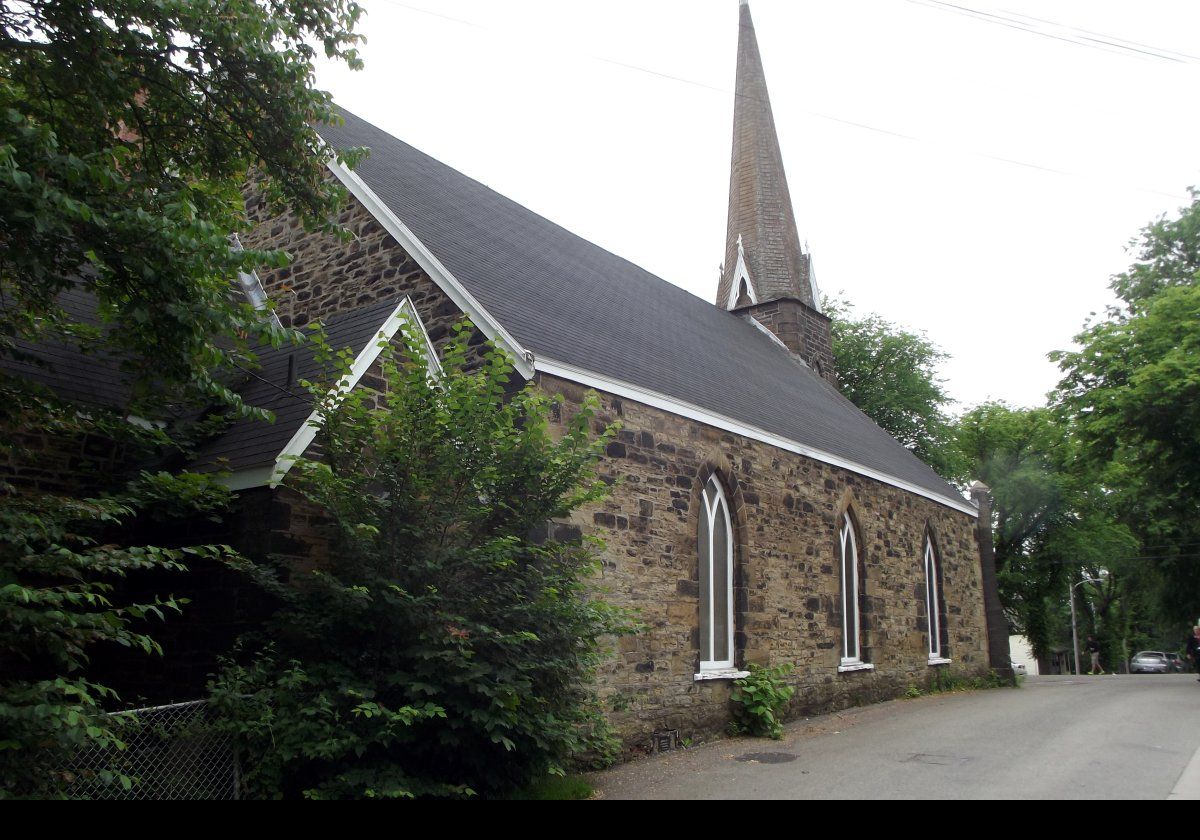 In 1873, the church's wooden tower was destroyed during a gale.  It was replaced by the current stone tower in 1888.