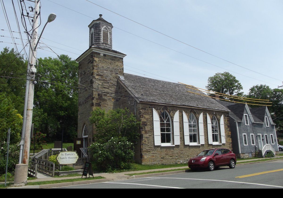 St. Patrick’s was originally built as a Roman Catholic Church in 1828.  As the population, and hence the congregation, increased, a balcony was added in 1850.  By 1874, the much larger Sacred Heart church had been built.  From 1912 to 1949, St. Patrick's was used by local Lebanese immigrants, and then until the early 1960s by the  Ancient Order of Hibernians.  Restoration started in 1966 and it is now a museum.