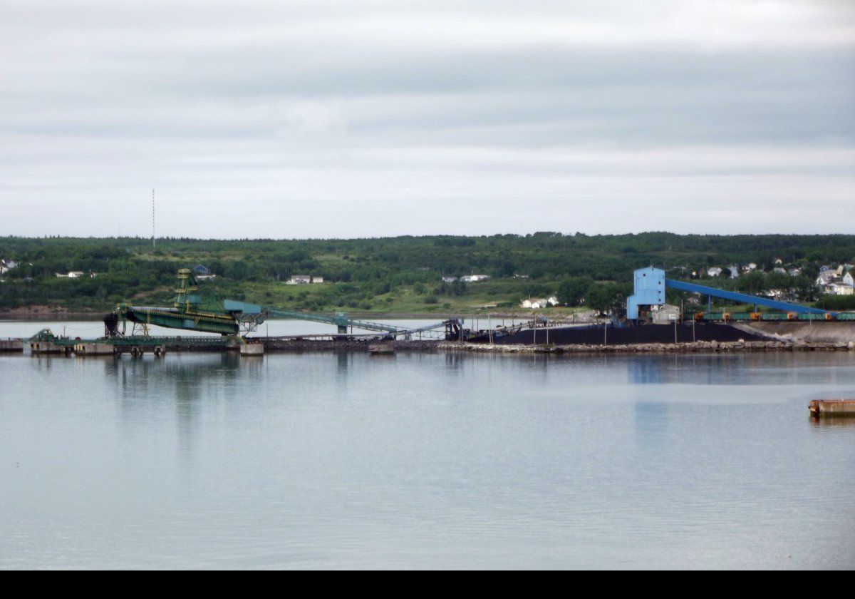 The industrial landscape as we headed out of Sydney Harbour.