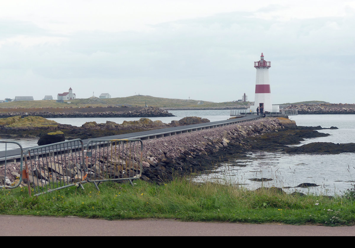 The Feu de la Pointe aux Canons, St.-Pierre.  Built in 1862, the lighthouse remains active.