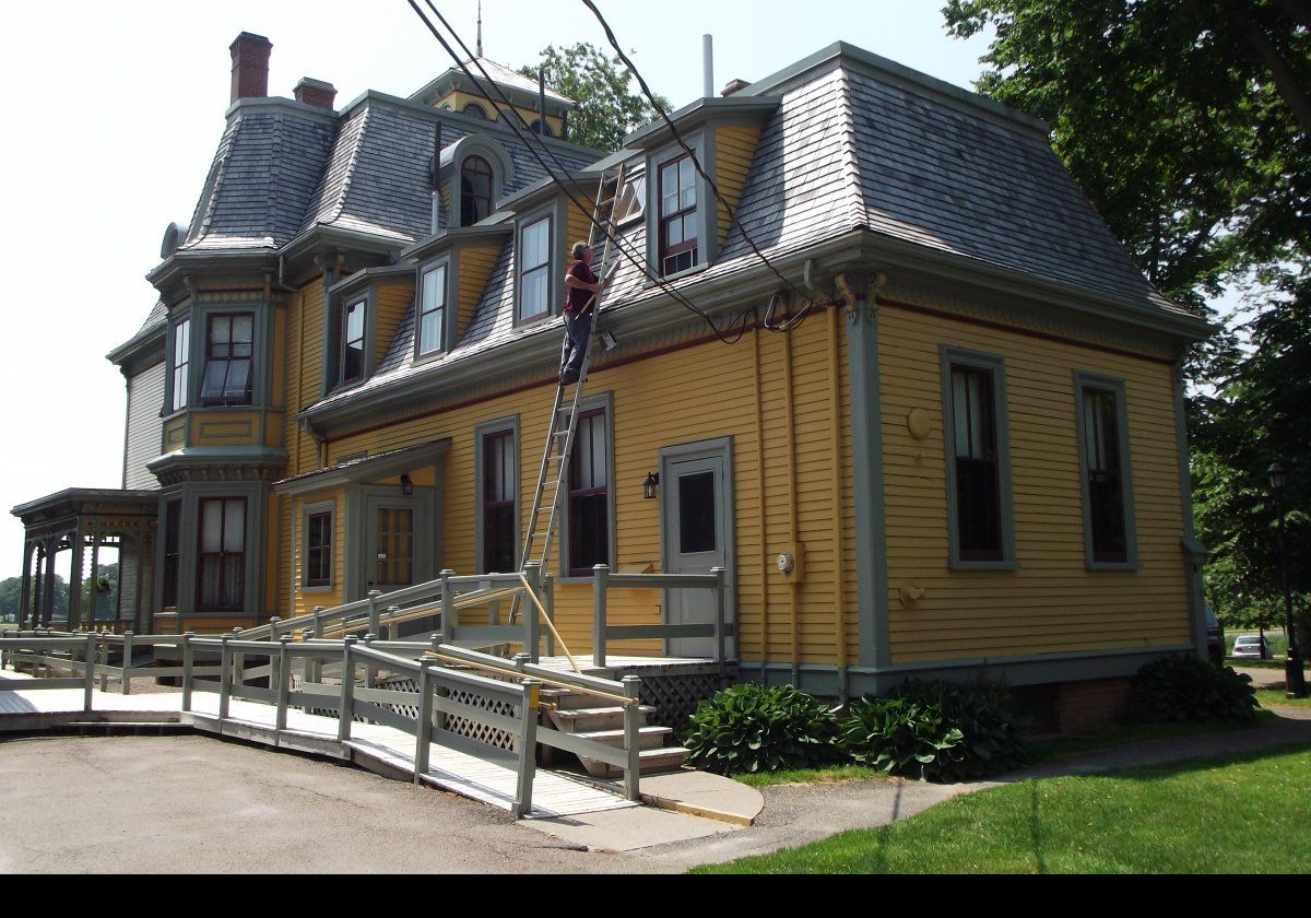 Another view of the rear of the house.