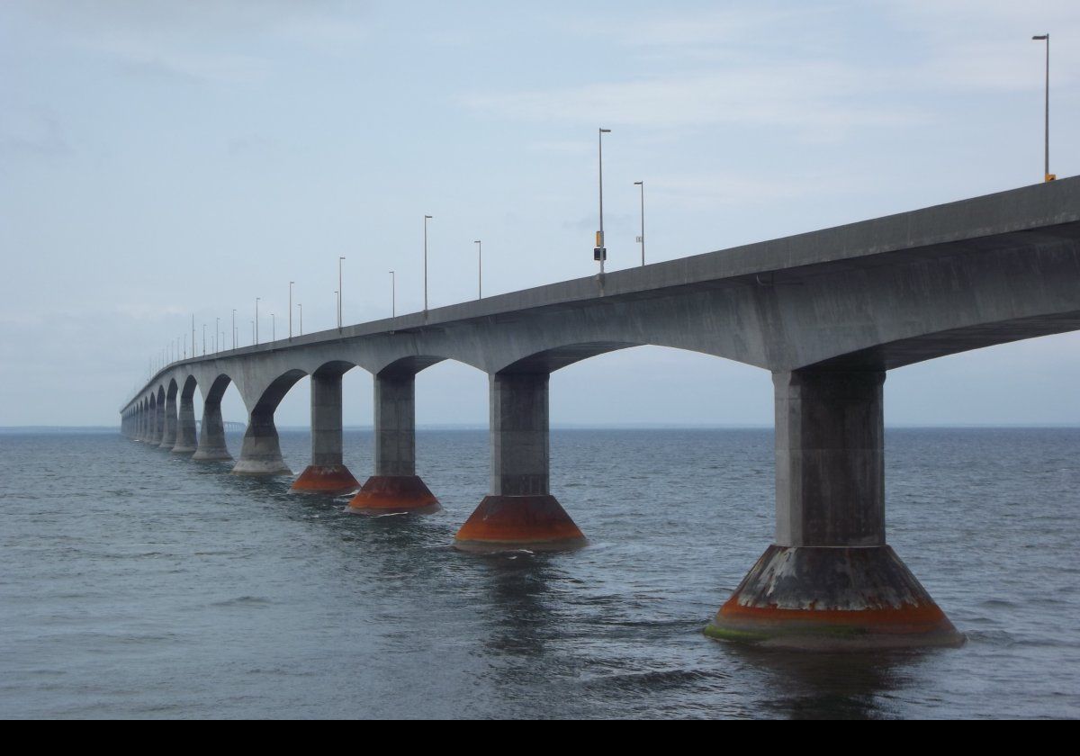 In total, the bridge is 12.9 kms (8 miles) long.