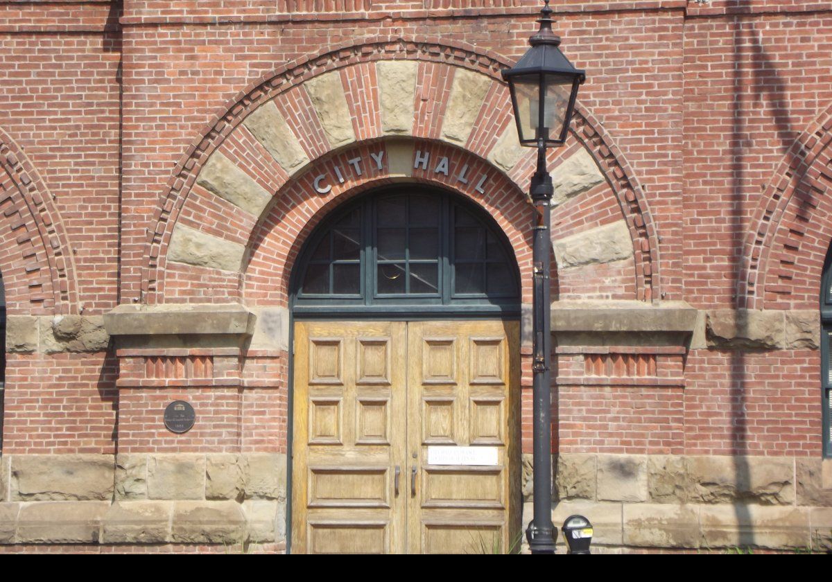 Main entrance to Charlottetown City Hall.