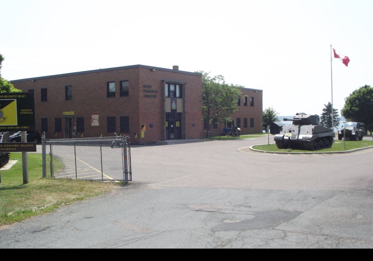 The Queen Charlotte Armoury on the corner of Haviland Street and Water Street.