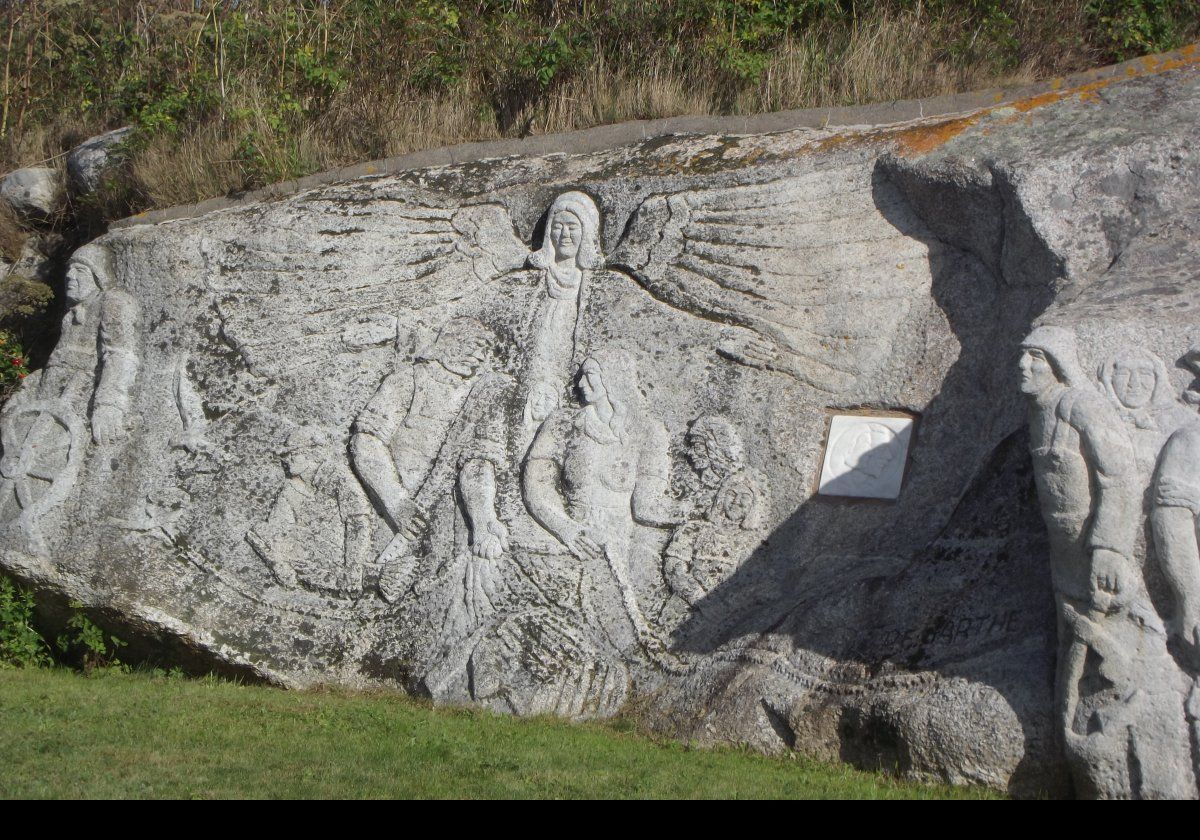 Though born in Helsinki the capital of Finland, William Edward deGarthe came to Canada in 1926, moved to Halifax in 1945, then to Peggy’s Cove in 1955. After his death his home and this sculpture were donated to the state.