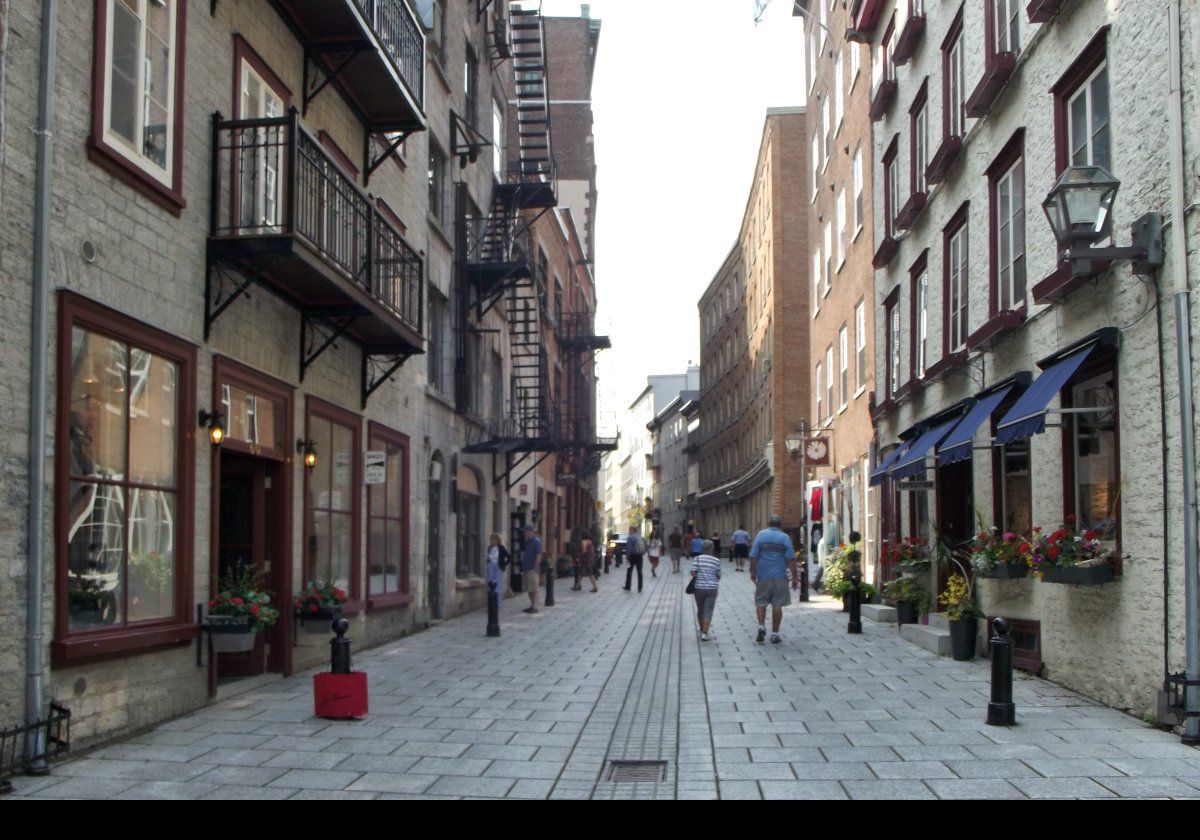 Walking the side streets of Quebec looking at interesting architecture, shops and people.