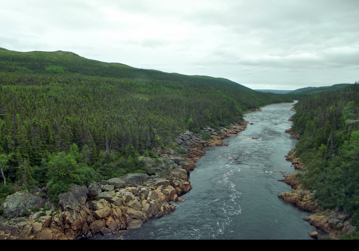 Crossing the Pinware River on the Trans-Labrador Highway.