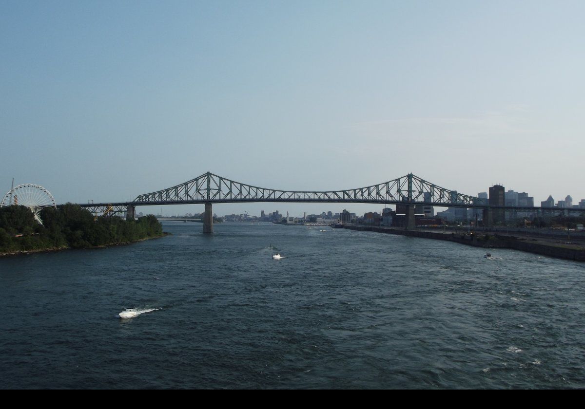 Another view of the Jacques Cartier Bridge.