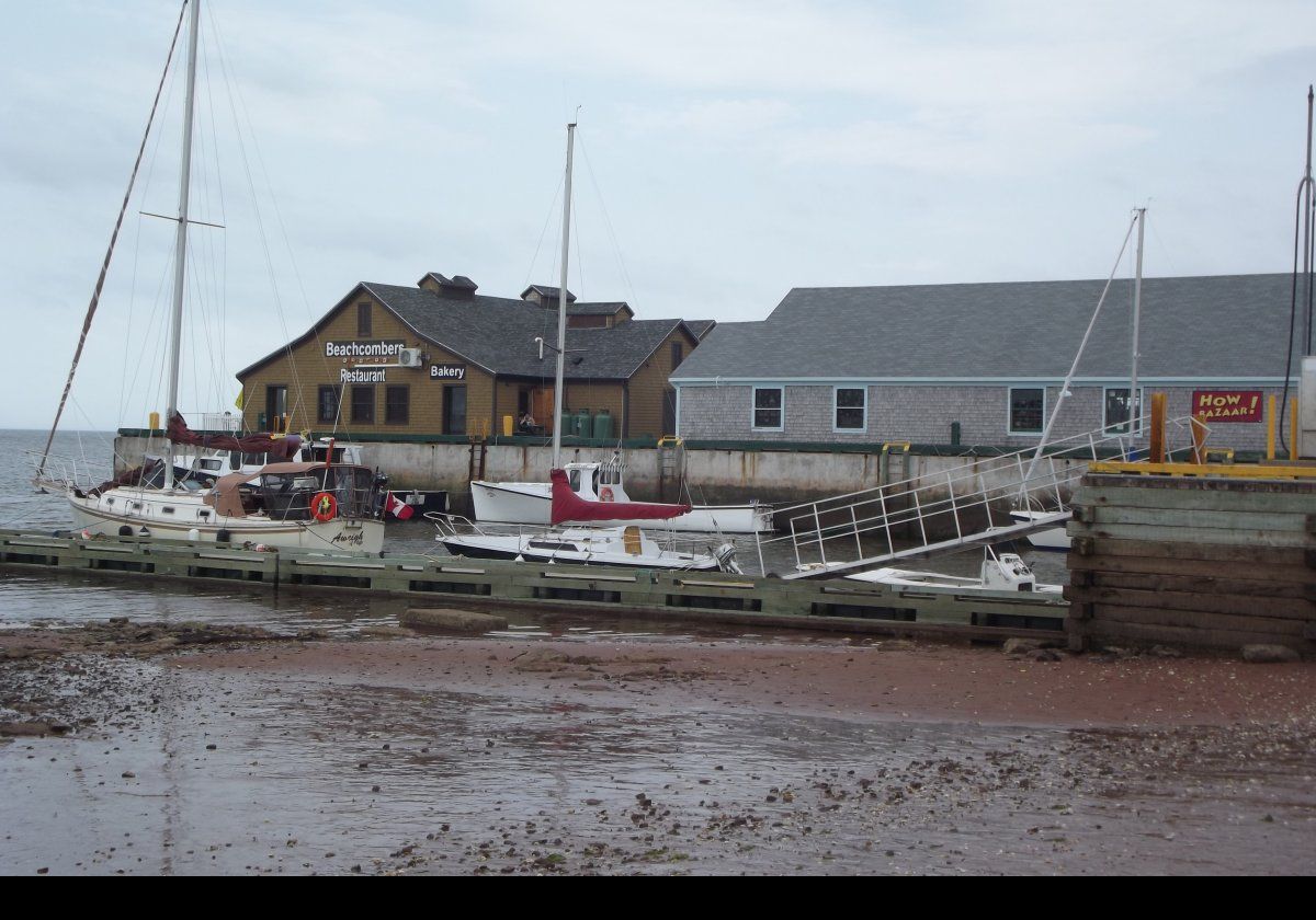 Various boats in the small wharf area.  Victoria is still a working fishing village.  There are 7 How Bazaar stores around PEI selling jewellery, clothing and items for the home.