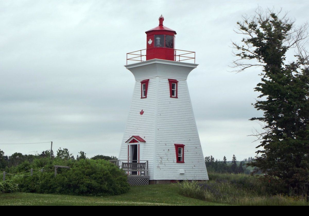 The Leards Range Front lighthouse.  The two Leards Range Lights were established in 1879.  You will find more information under Canada in the Lighthouse section.