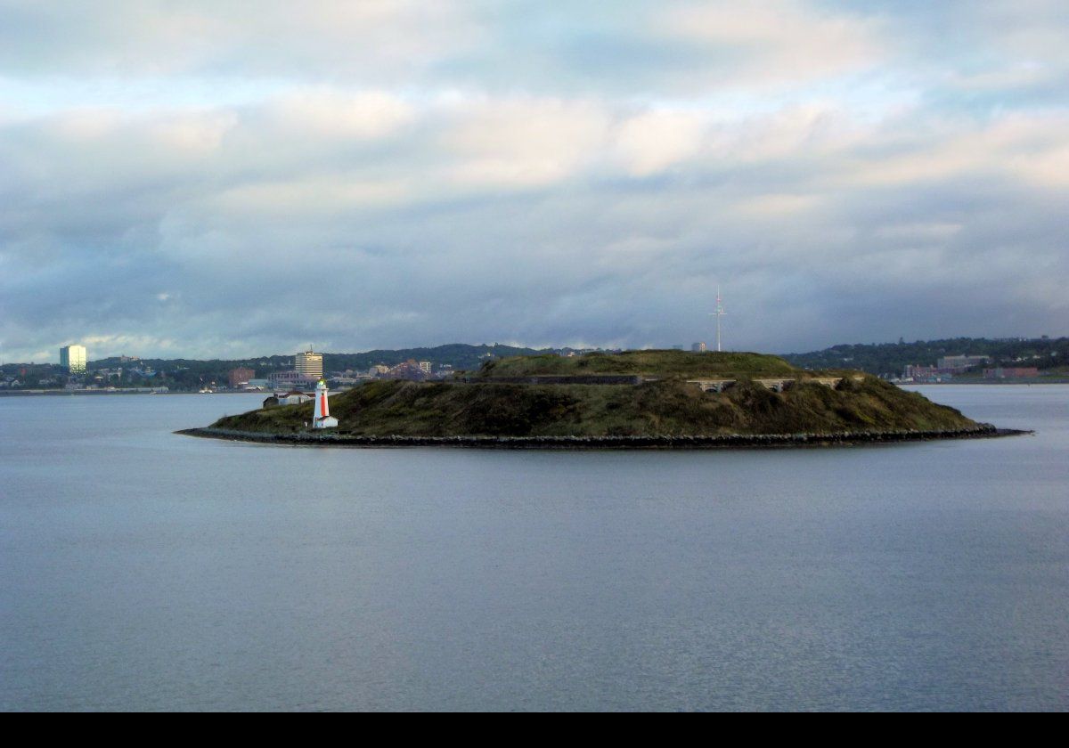 Another view of the Georges Island Lighthouse.
