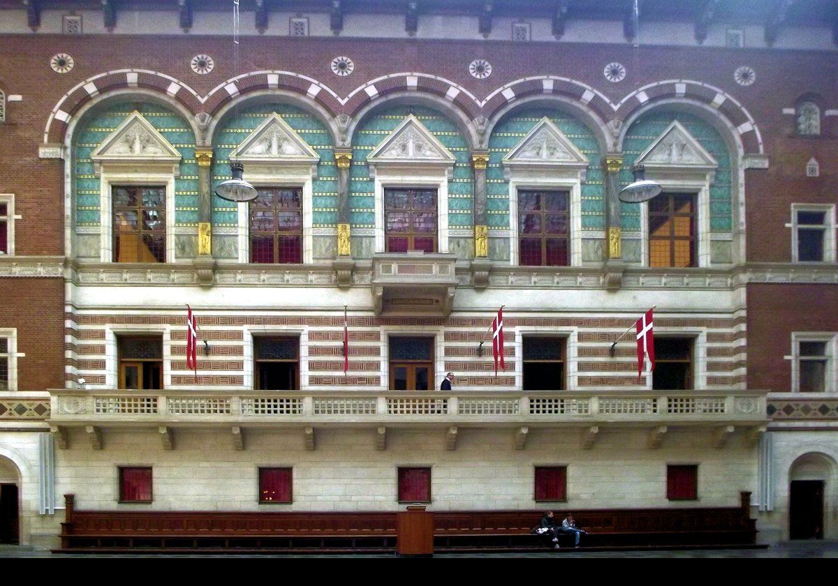 The interior of City Hall in Copenhagen.