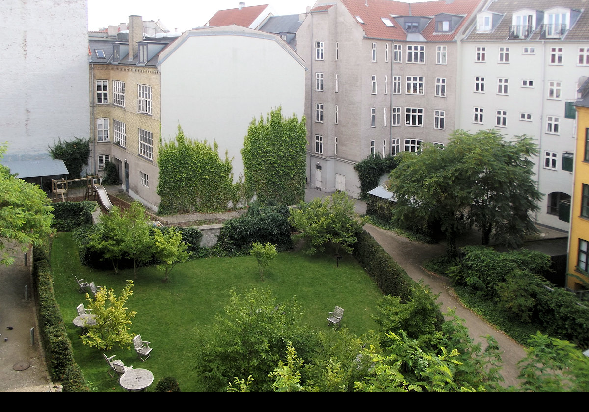 View out of our hotel room after we were moved from the front of the hotel.  Just a little more peaceful.