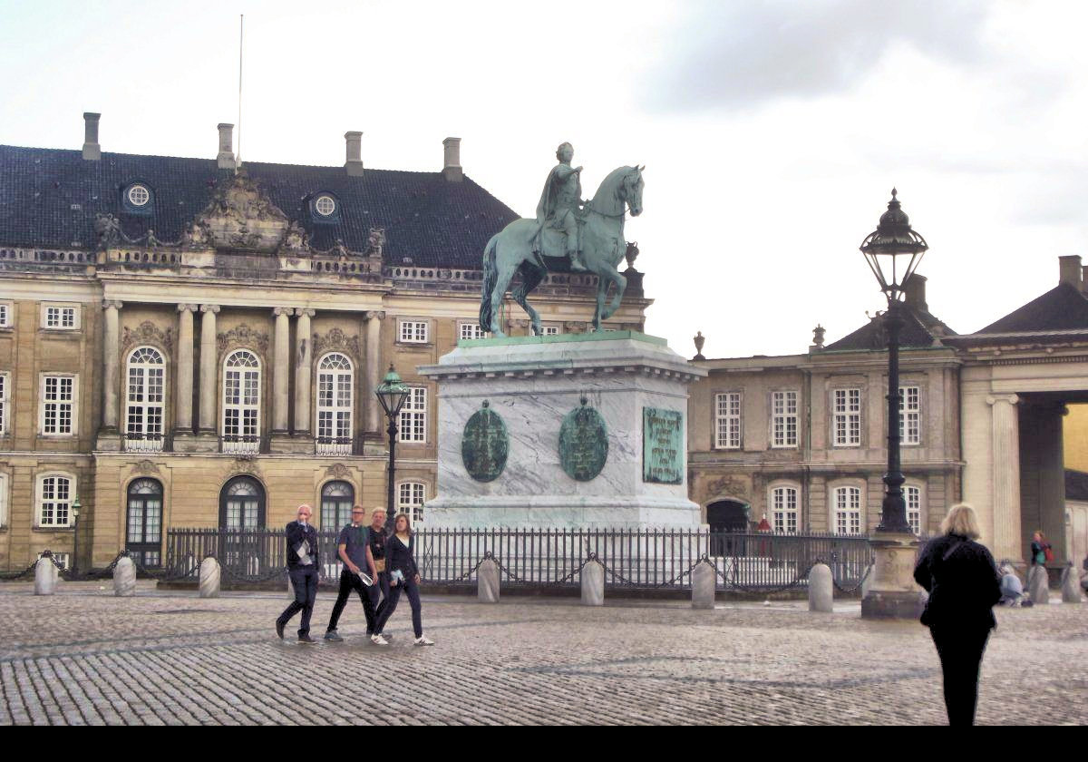 The statue of King Frederik V, Commissioned in 1753, it was not completed until 1771; five years after Frederik's death in 1766.