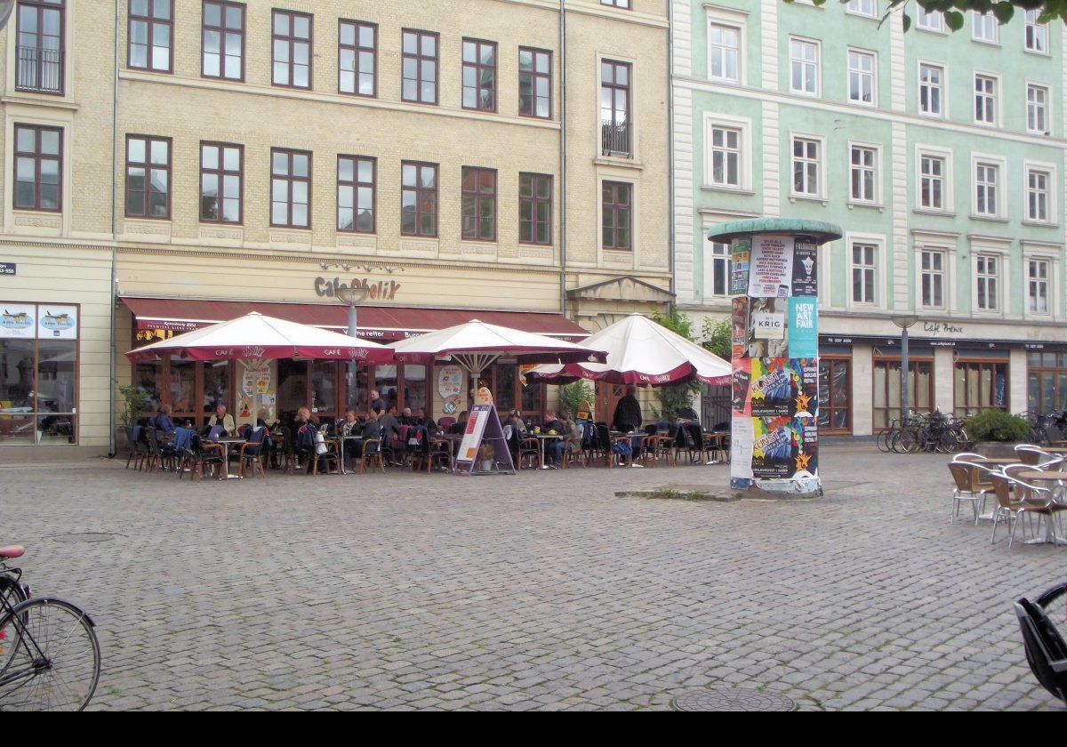 Cafe Obelix in Vesterbro Torv.