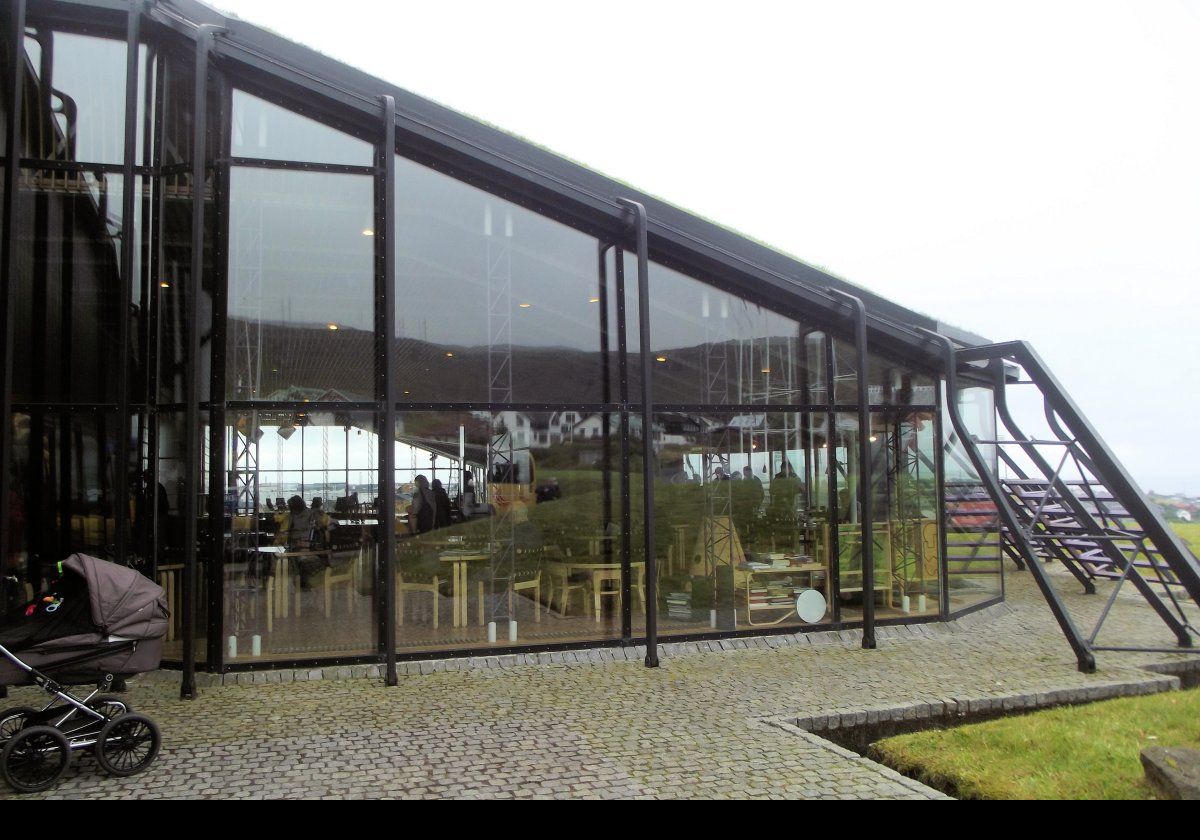 After the bus ride, we arrived at the Nordic House. This is the major Cultural center in the islands, and promotes both Faroese culture and that of the rest of the Nordic region.