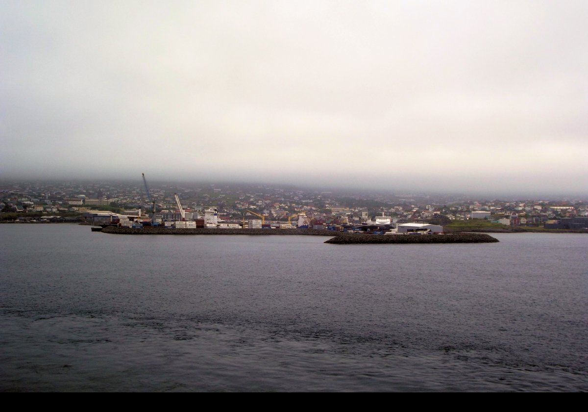 Torshavn spread out before us.  