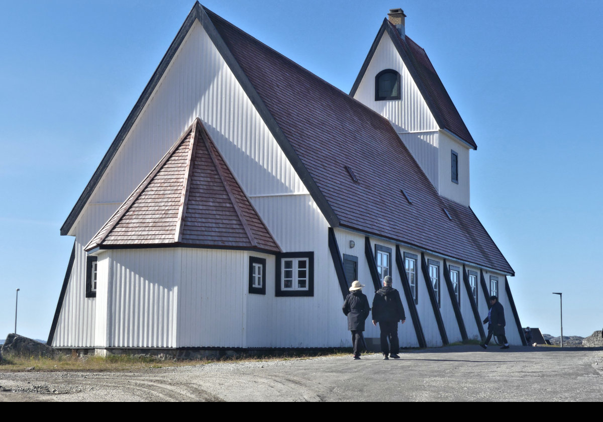 This wooden church is the only one in Nanortalik, and is Danish Lutheran. It was built and consecrated in 1916.