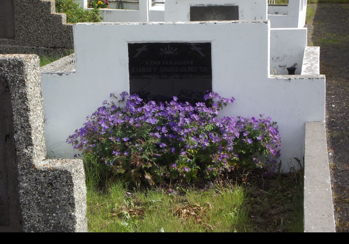 Unable to enter the church, we took a couple of pictures of some of the more interesting graves.