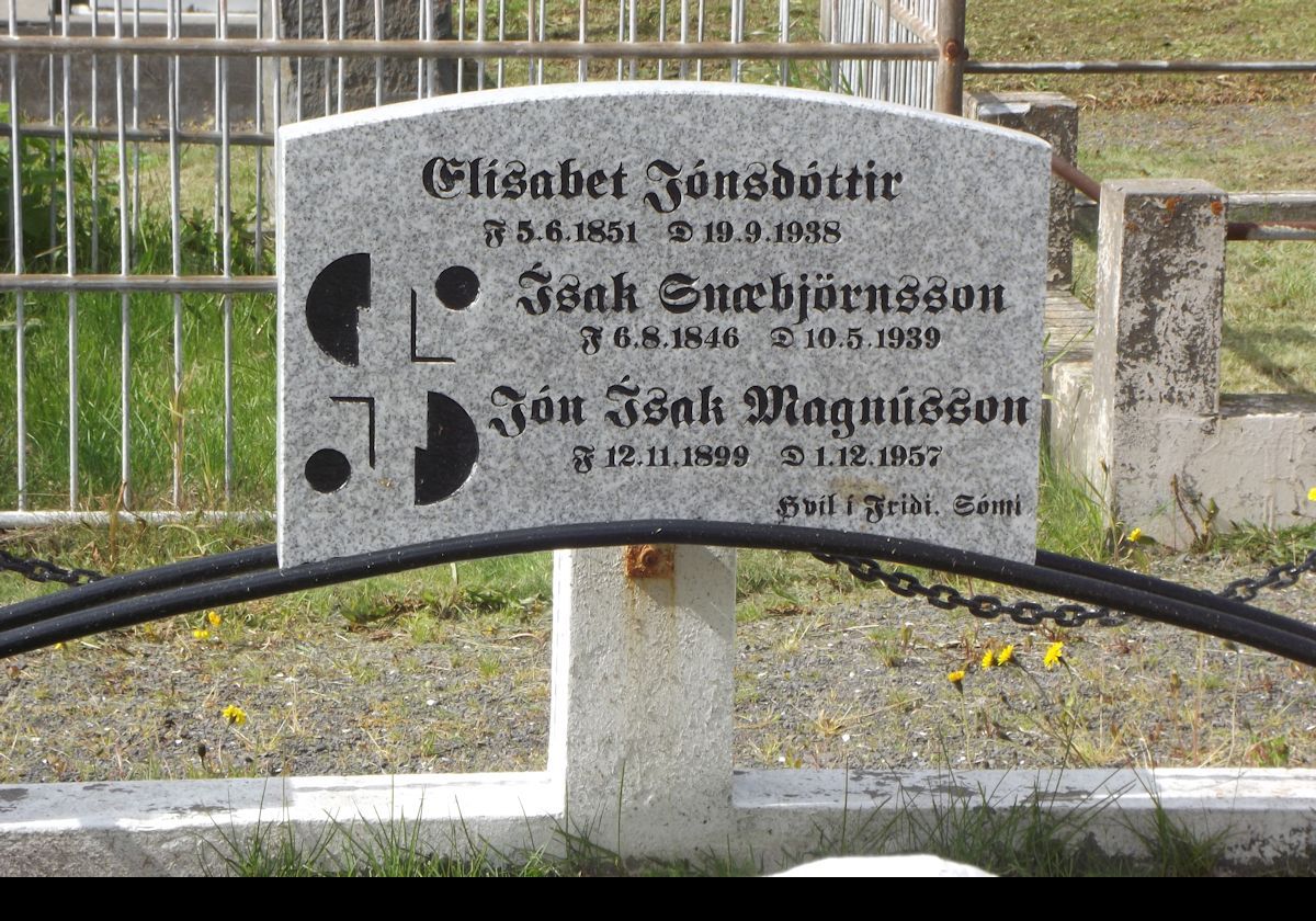 Unable to enter the church, we took a couple of pictures of some of the more interesting graves.