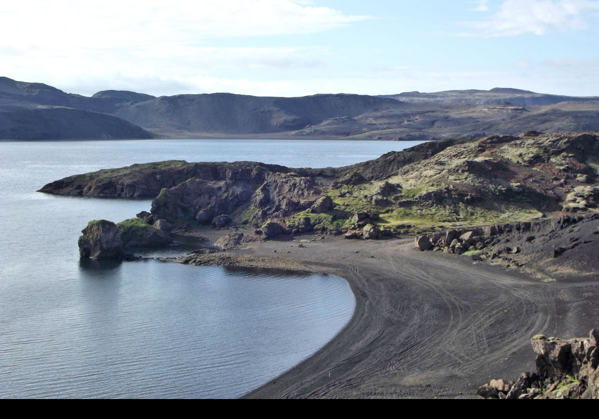 Kleifarvatn Lake on the Reykjanes Peninsula south of Reykjavik.