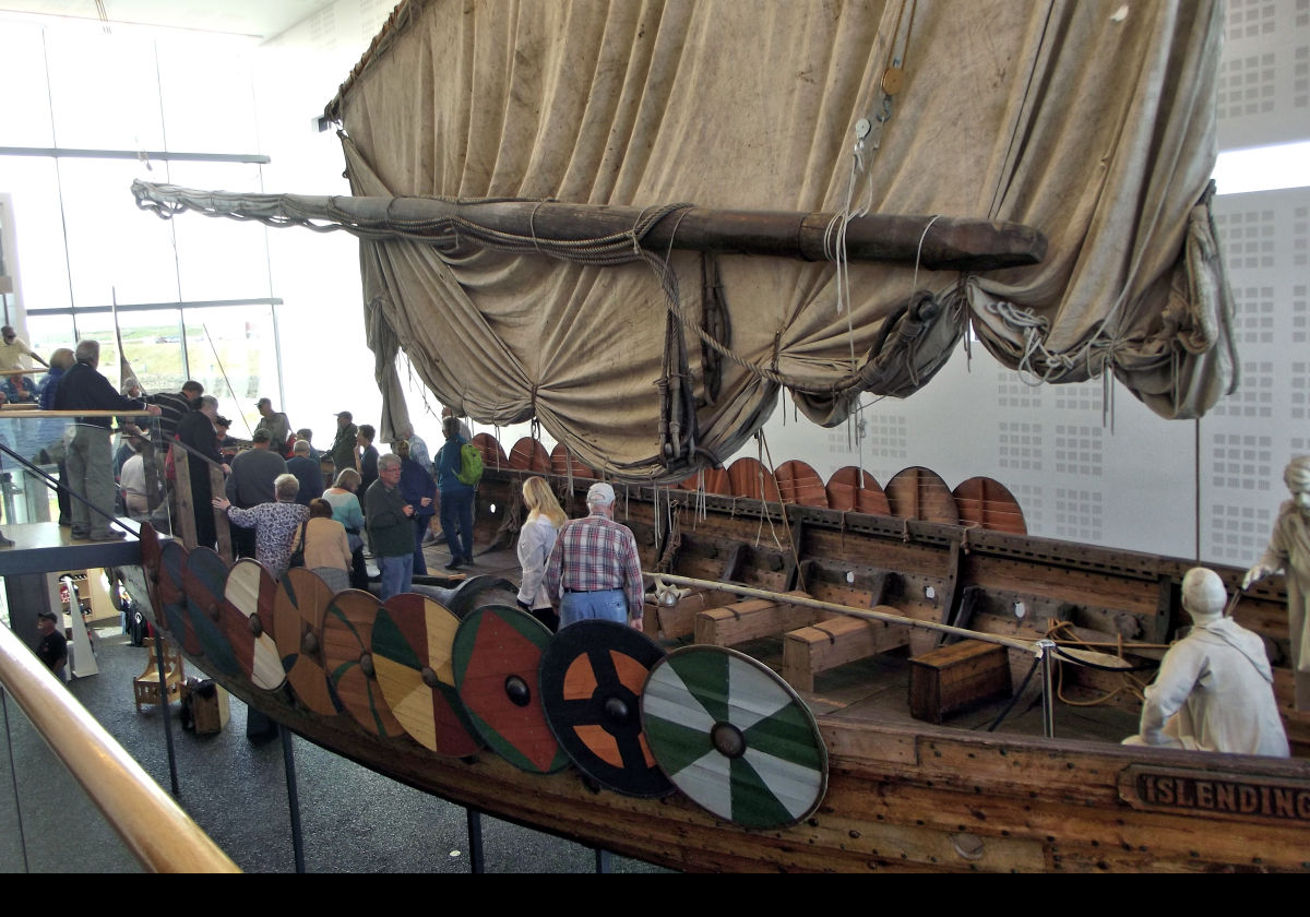 full-scale replica of the Gokstad Viking longship that was discovered in Norway in 1882.